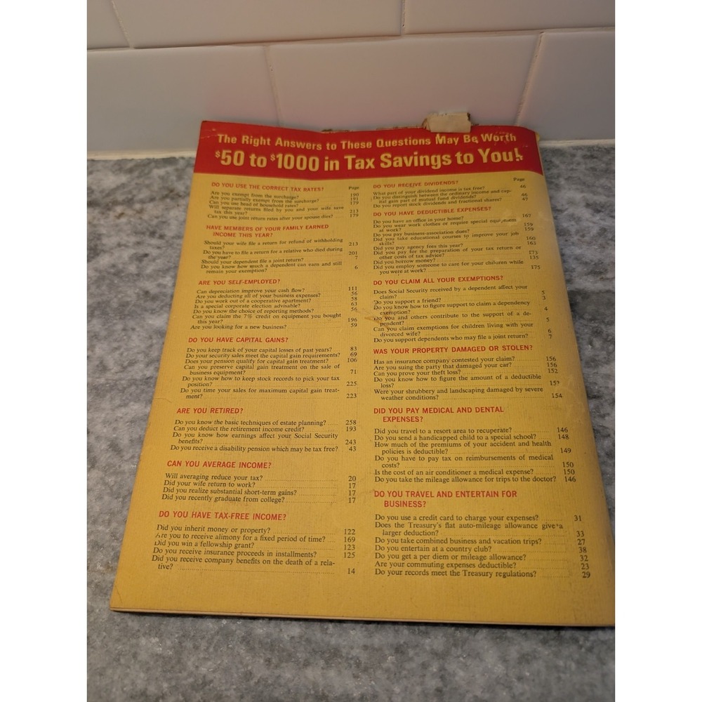 J.K. Lasser's Your Income Tax Guide Book 1970 Edition - Picture 9 of 11